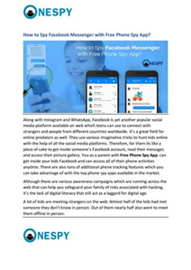 Spy Facebook Profile